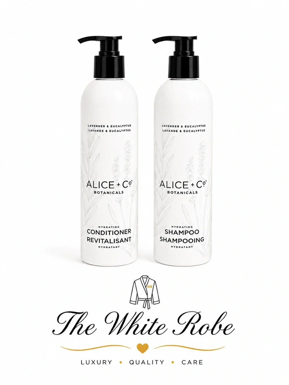 SHAMPOO & CONDITIONER ALICE & Co. LAVENDER & EUCALYPTUS - 12 fl.oz